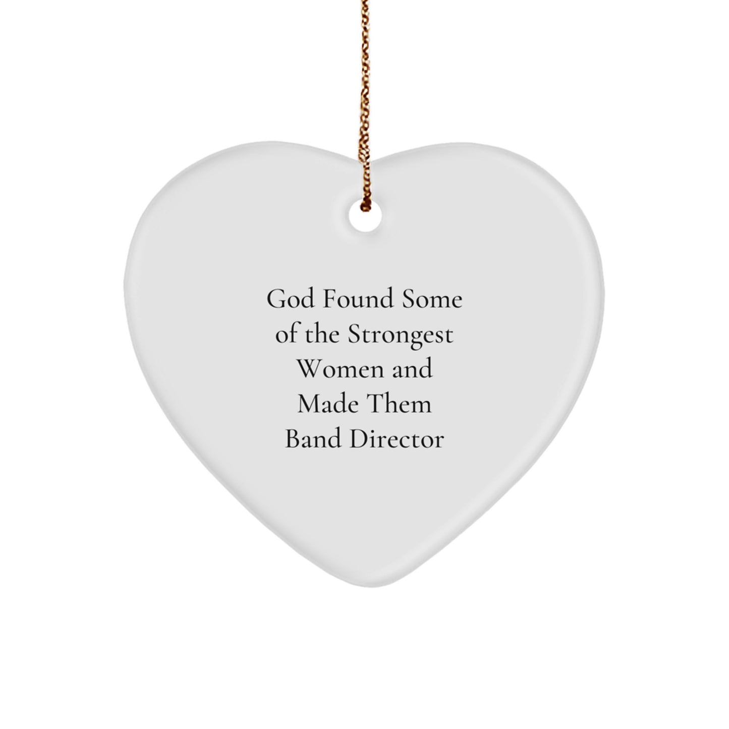 Funny Band Director Heart Ornament Gifts from Men, For Band Director, Christmas Unique Presents - Image 1