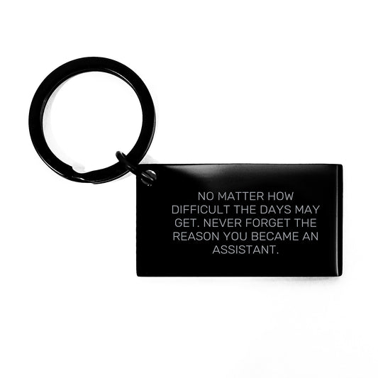Inspirational Assistant Keychain Gifts from Family, Birthday Unique Assistant Gifts for Men - Image 1