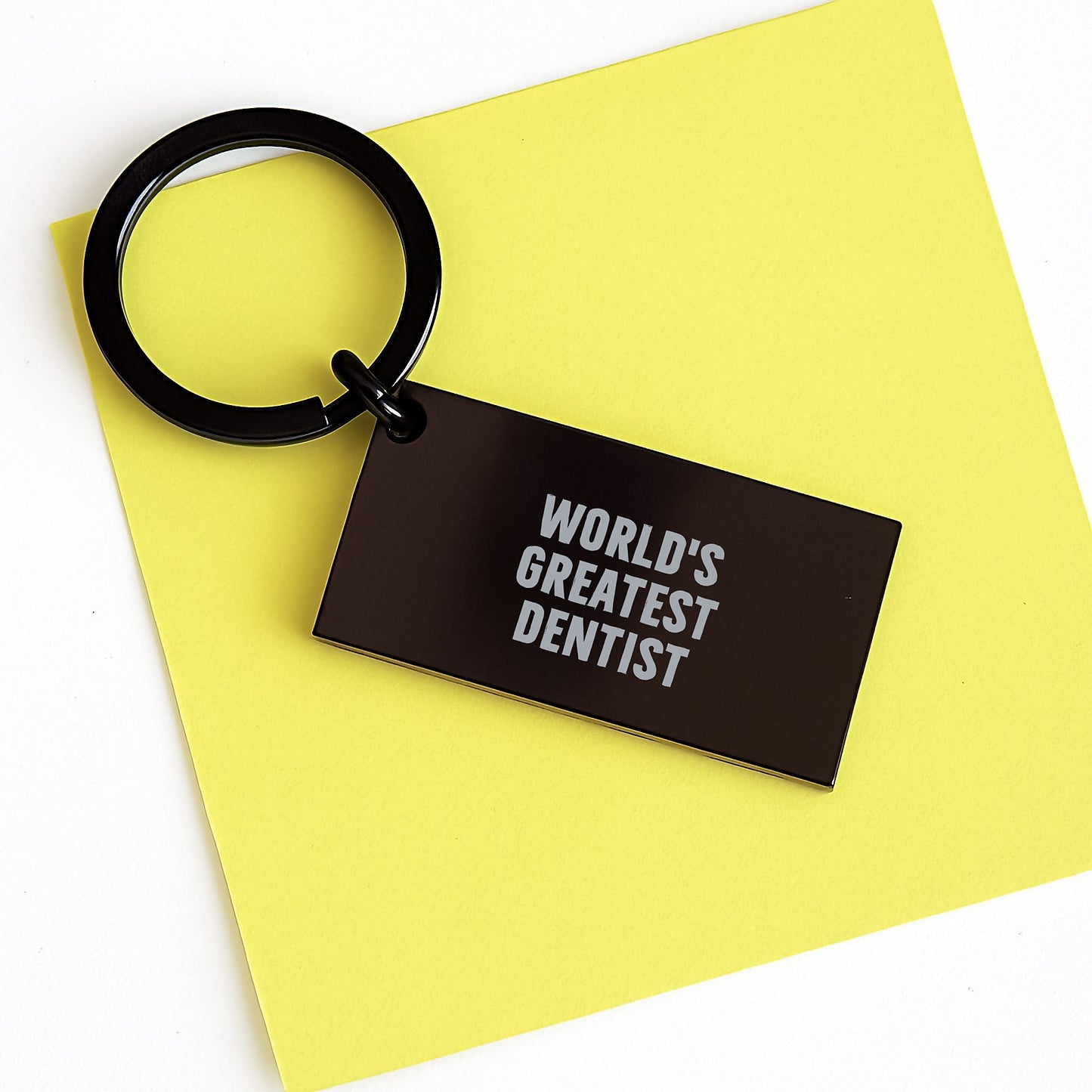 Funny World's Greatest Dentist Keychain Gifts for Dentist Men Father's Day Unique Keychain - Image 3