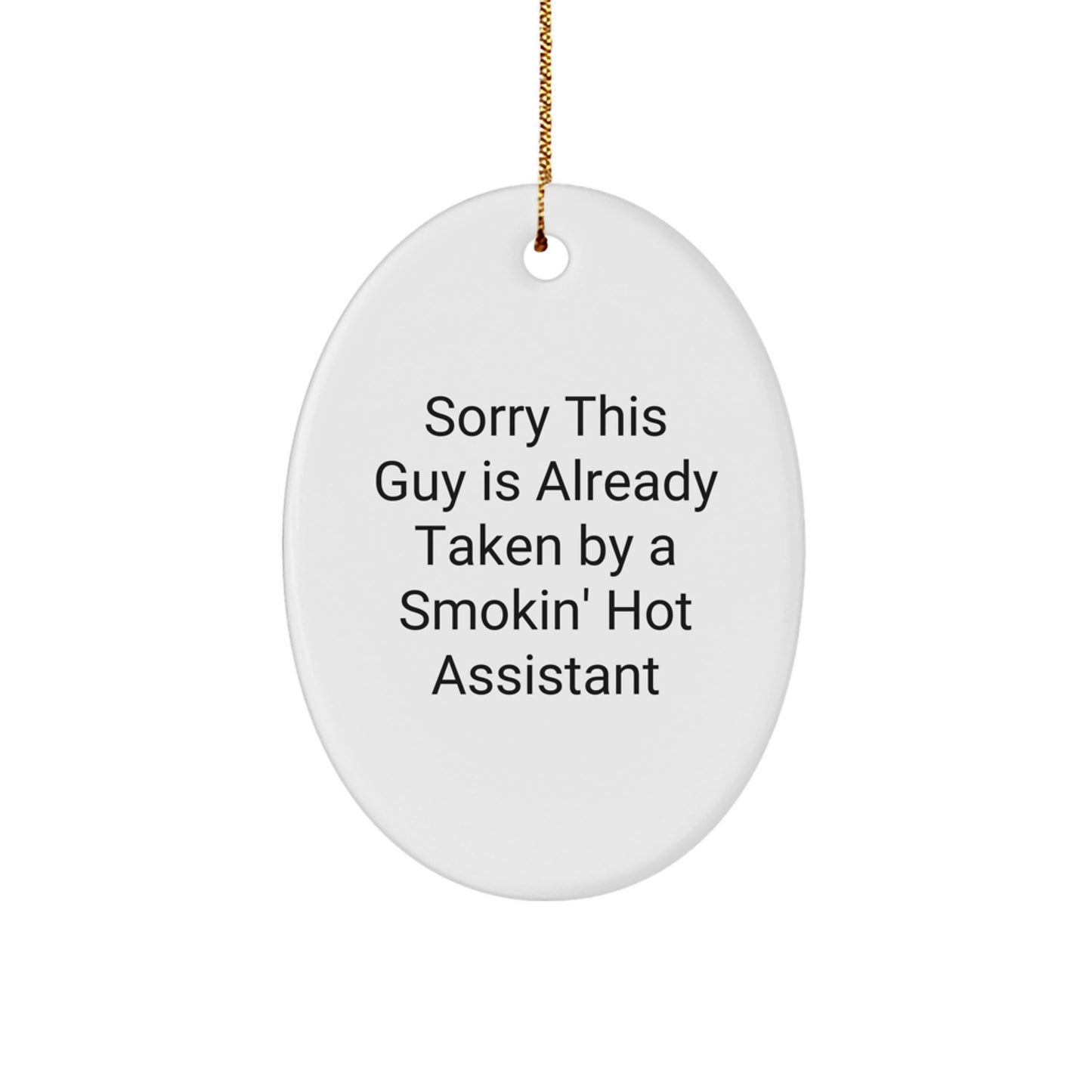 Funny Assistant Oval Ornament Gifts from Friends, Christmas Unique Gifts for Assistant - Image 1