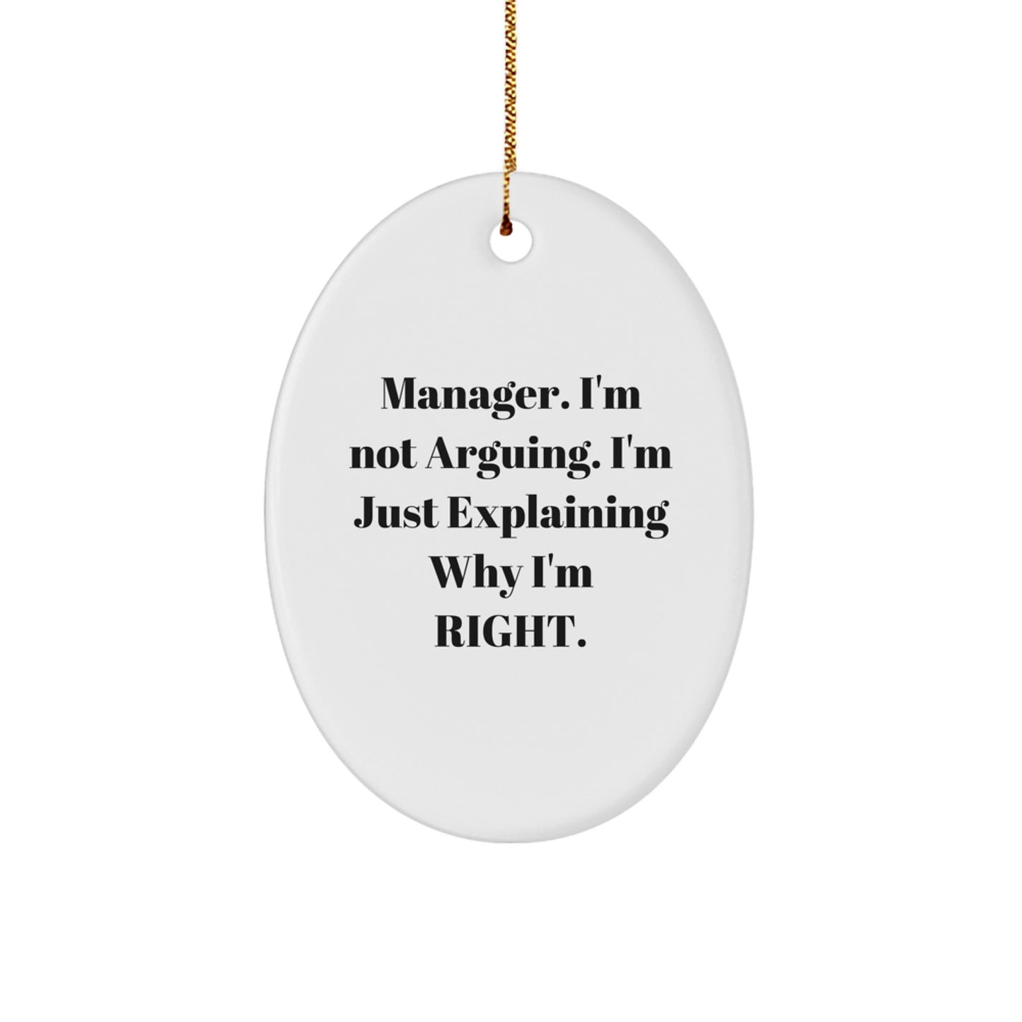Funny Manager Gifts from Men to Manager Friends for Christmas Unique Ornament Decorations - Image 1