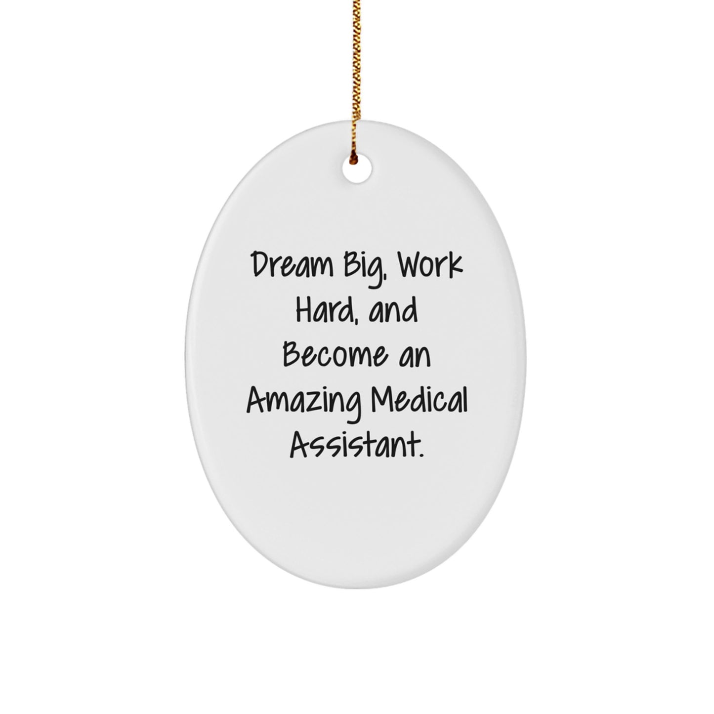 Medical Assistant Oval Ornament Gifts from Family, Friends, or Coworkers for Christmas Unique Presents - Image 1