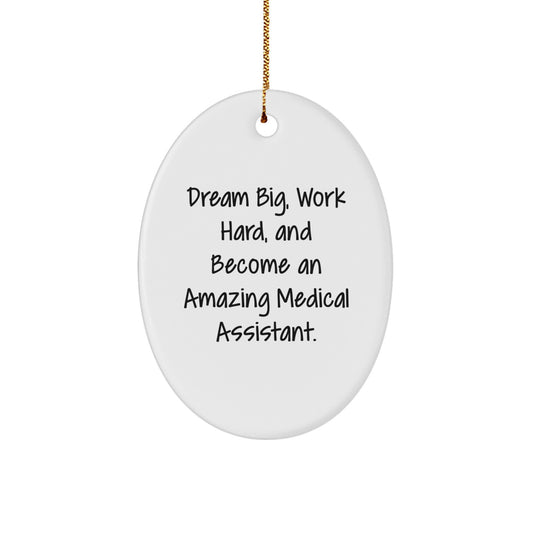 Medical Assistant Oval Ornament Gifts from Family, Friends, or Coworkers for Christmas Unique Presents - Image 1