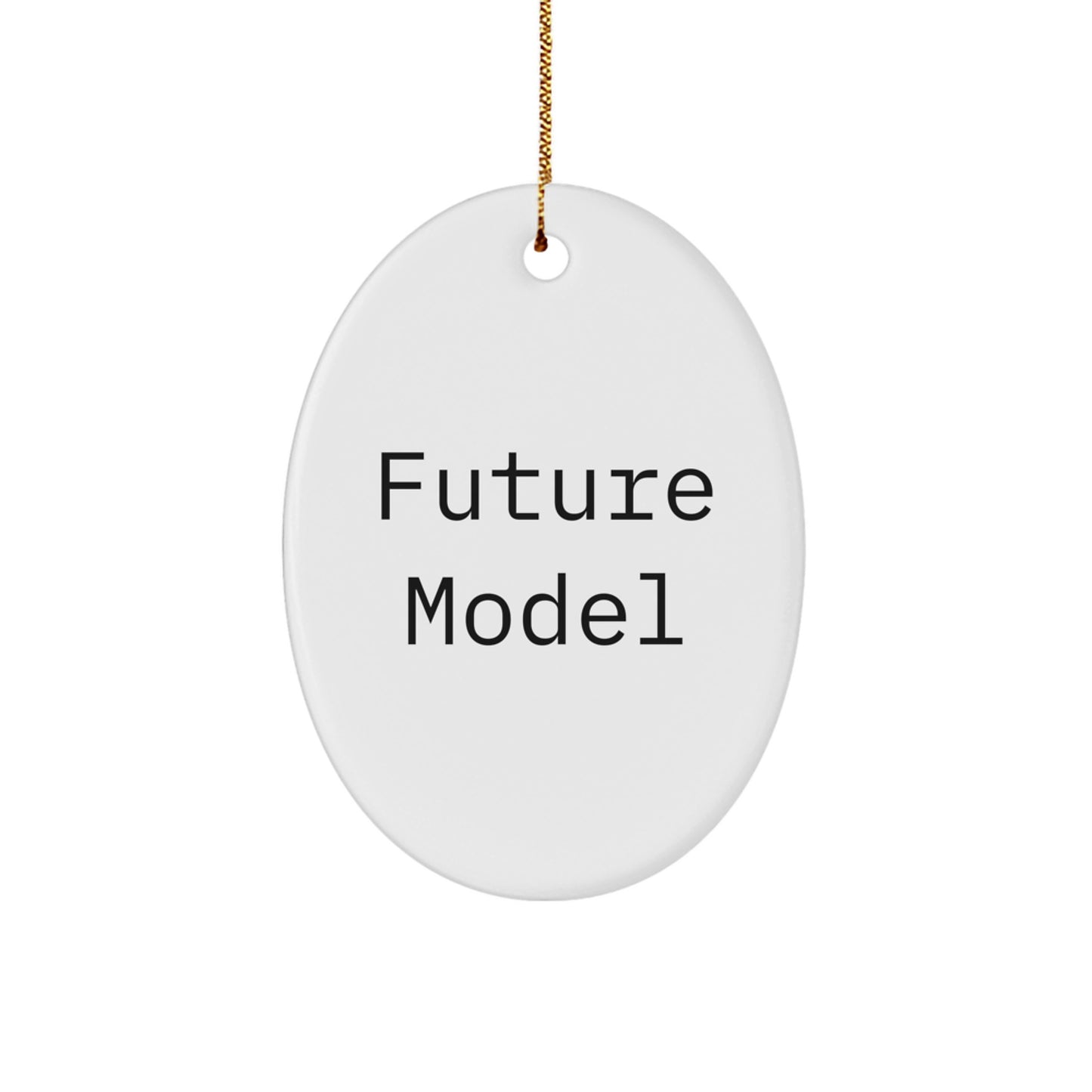 Funny Model Quotes Oval Ornament Gifts from Friends and Family for Model Enthusiasts, Christmas Unique Gifts - Image 1