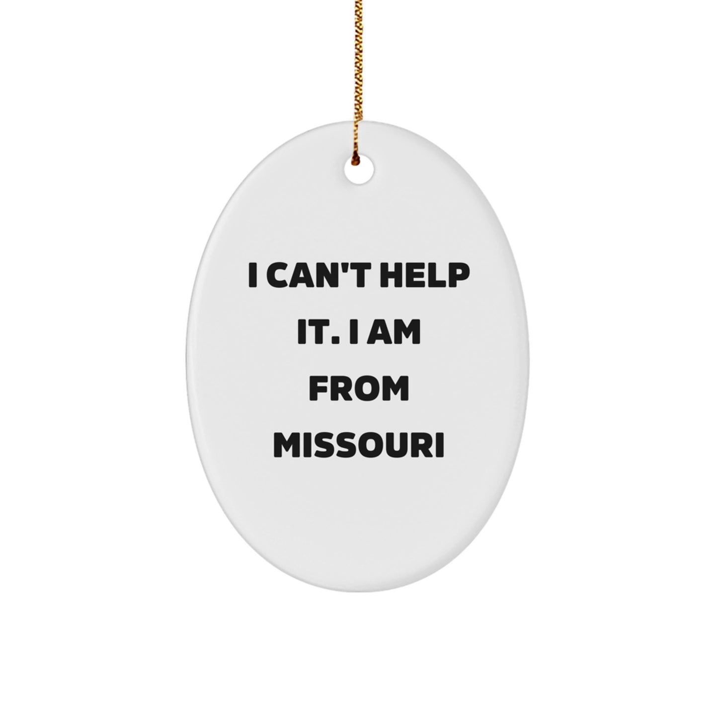 Missouri Oval Ornament Gifts from Friends and Family for Christmas - Image 1