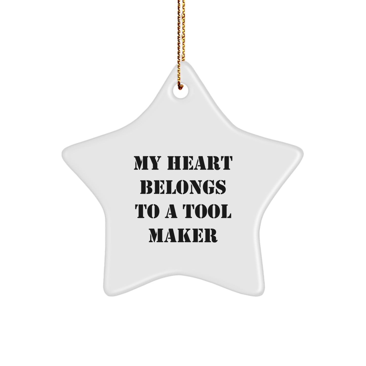 Tool Maker Gifts from Men, Funny Star Ornament for Tool Maker Enthusiast Christmas Unique Gifts - Image 1