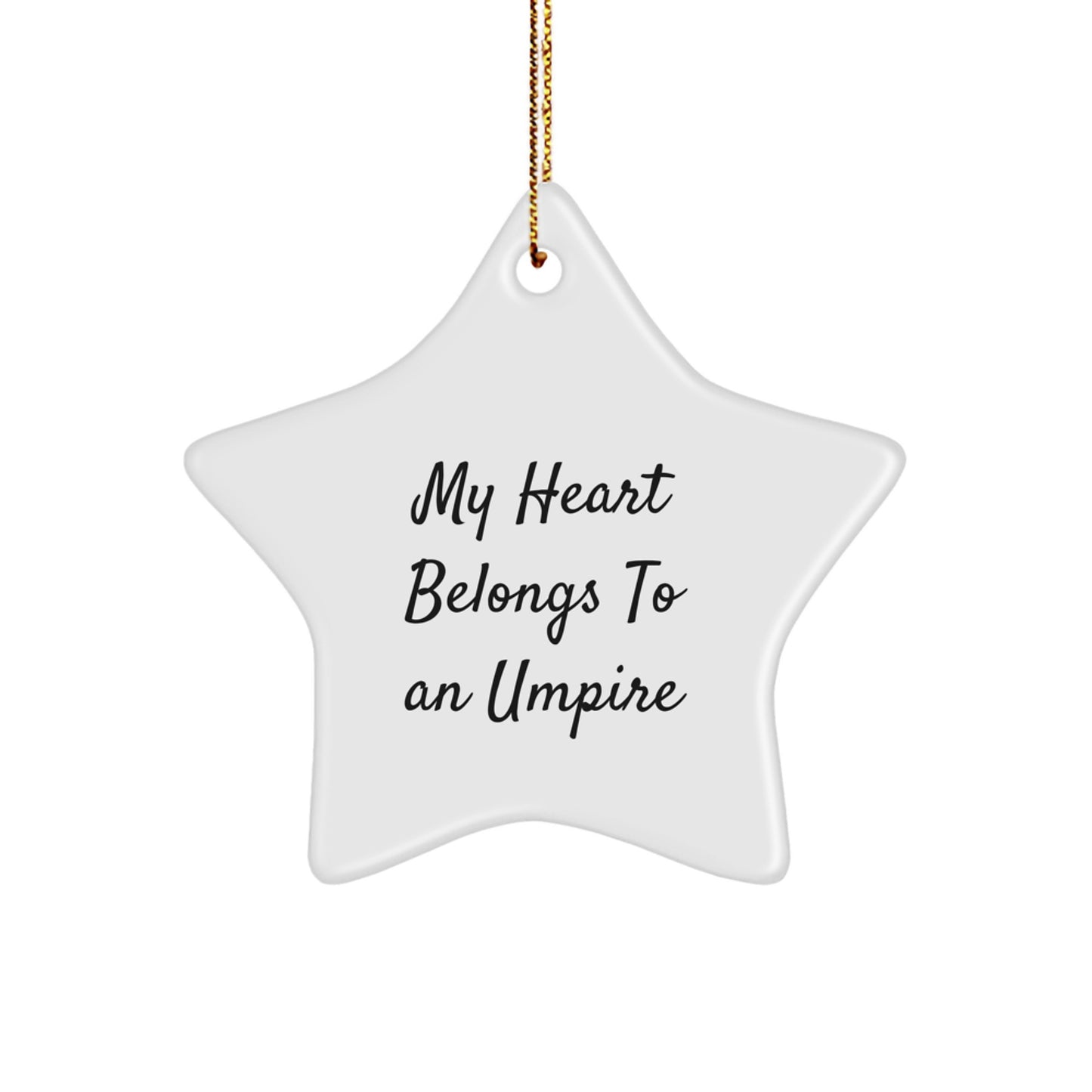 Funny Umpire Gifts for Umpires, Umpire Star Ornament, Christmas Unique Gifts from Friends - Image 1
