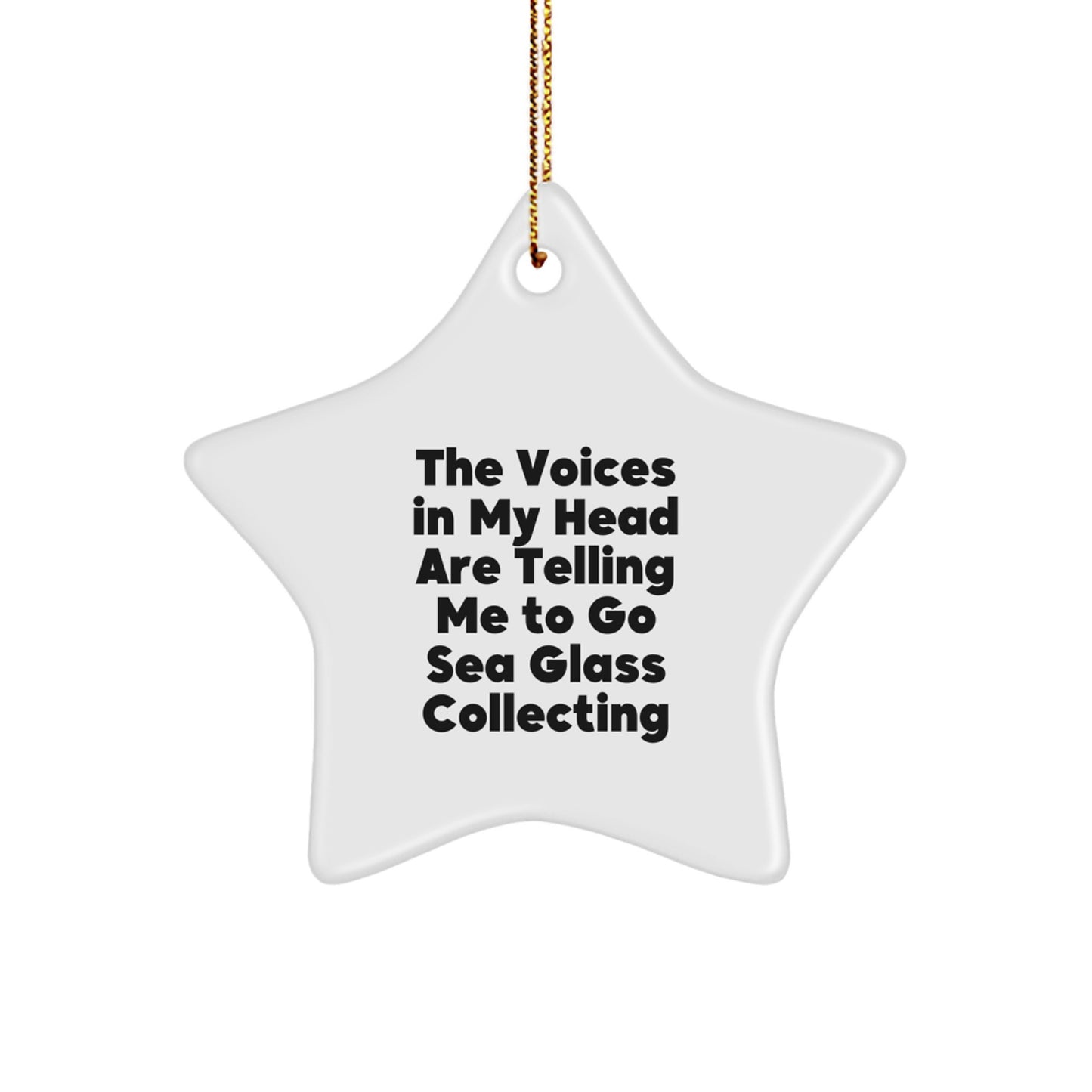 Funny Sea Glass Collecting Gifts from Friends to Family - Sea Glass Collecting Star Ornament for Wall Decoration - Image 1