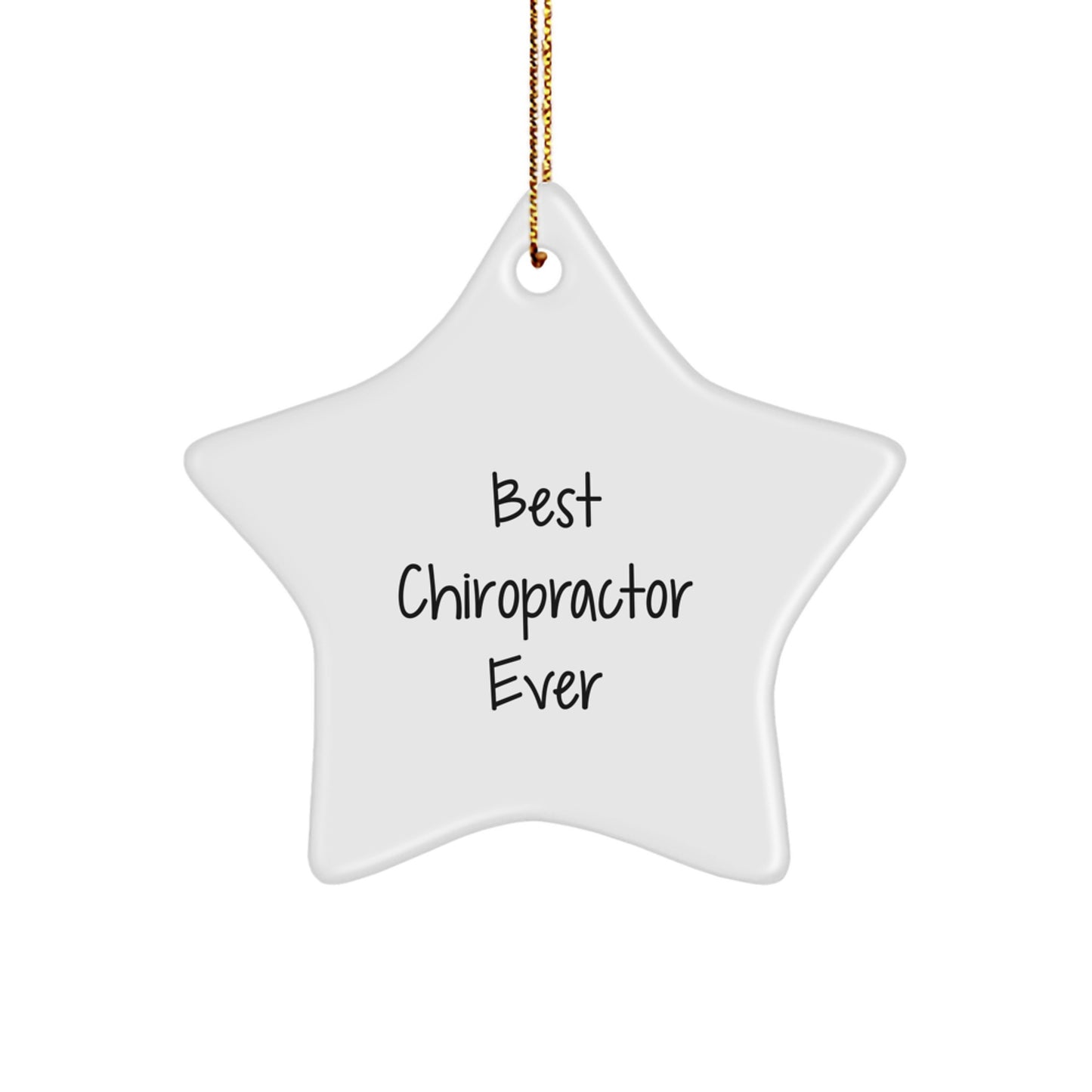 Funny Chiropractor Gifts for Christmas Unique Star Ornament from Friends - Image 1