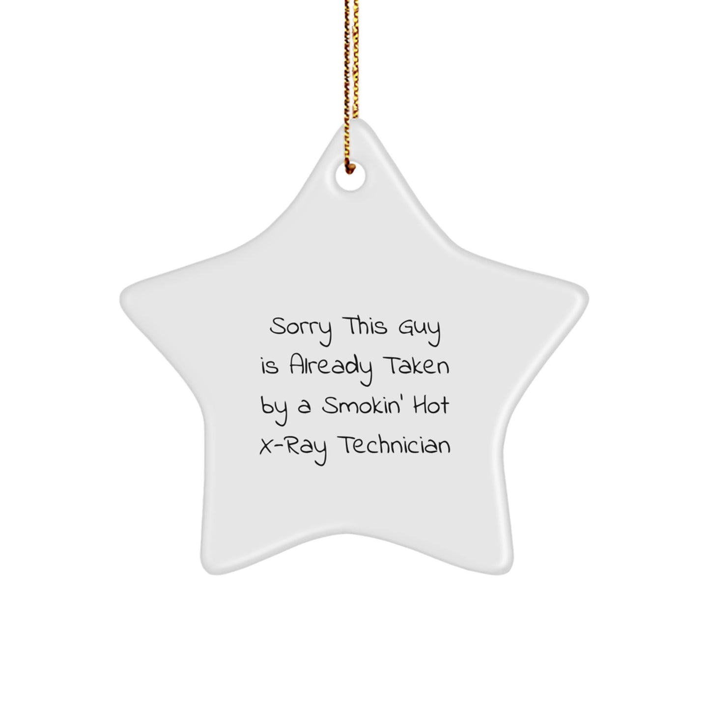 Funny X-Ray Technician Gifts for Friends and Family, Star Ornament Christmas Unique Presents for Him or Her, Gifts from Loved Ones - Image 1