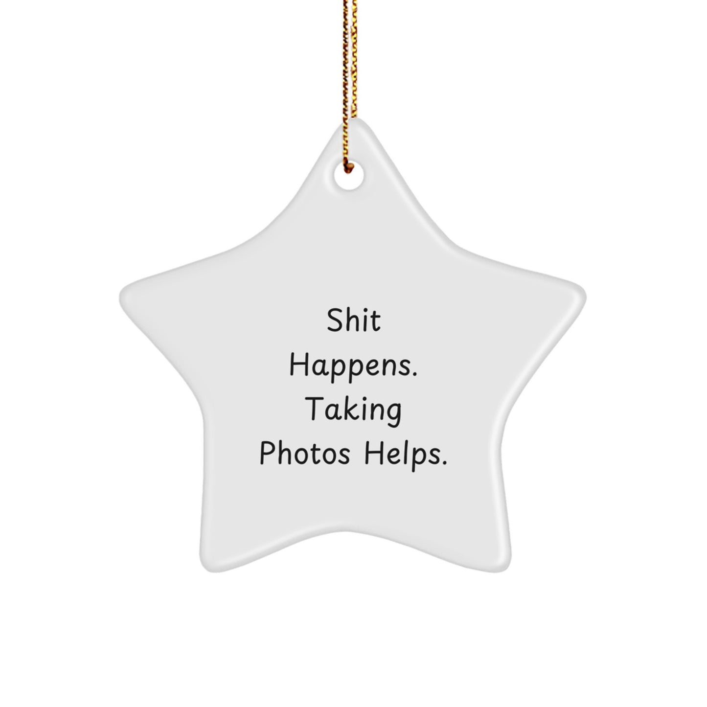 Funny Star Ornament Gifts for Taking Photos Enthusiasts from Family, Friends, or Coworkers - Christmas Unique Decorations - Image 1