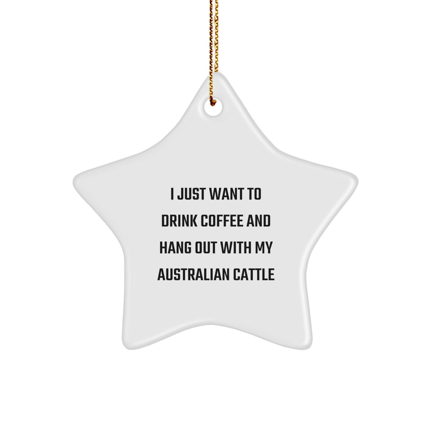 Unique Australian Cattle Dog Christmas Unique Gifts from Friends, Funny Star Ornament for Australian Cattle Dog Owners, Men, Women, Family, Holiday Home Decor - Image 1