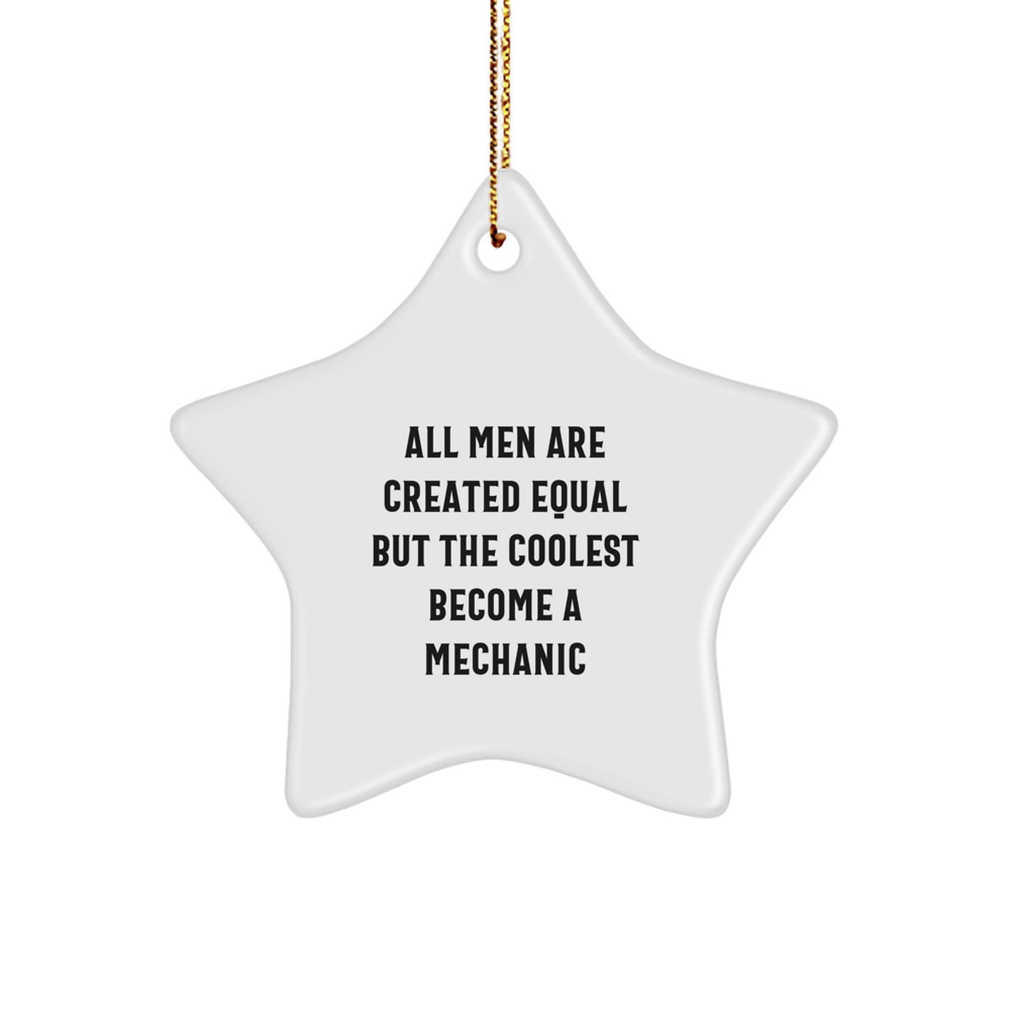 Funny Mechanic Star Ornaments Gifts from Family to Friends for Christmas - Image 1