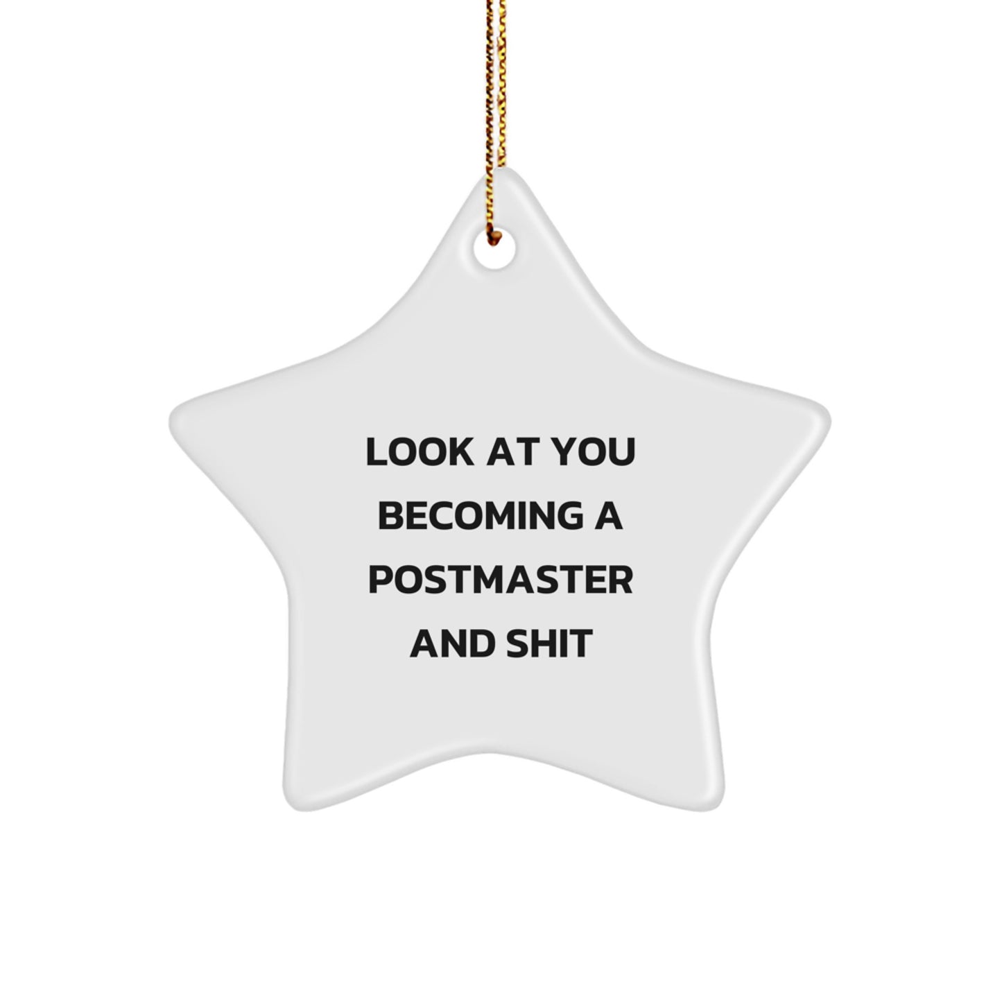 Funny Postmaster Star Ornament Gifts from Family Men for Men Postmaster Christmas Unique Gifts - Image 1
