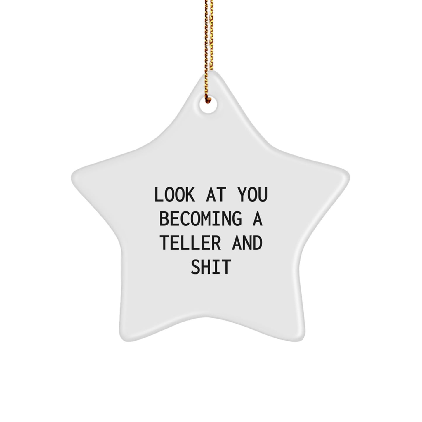 Funny Teller Star Ornament Gifts from Men to Women Coworkers at Christmas Unique - Image 1