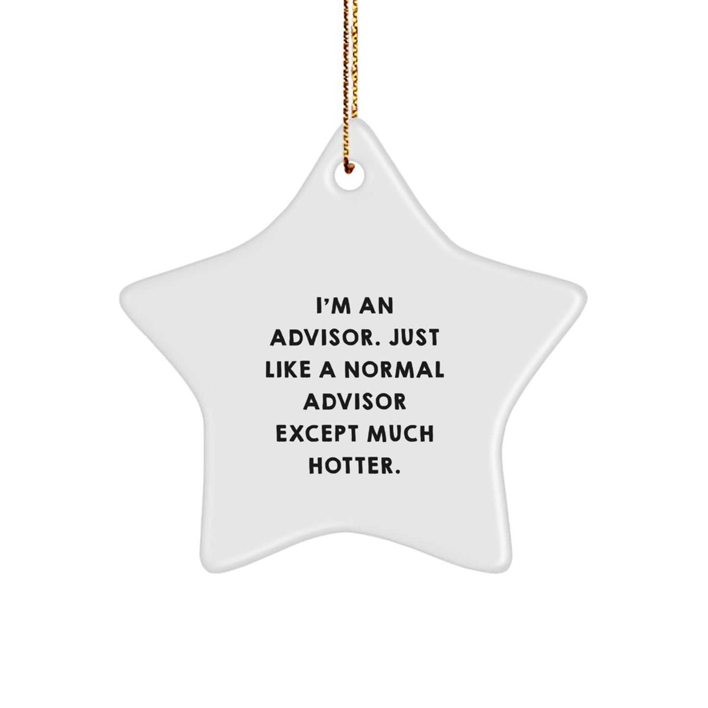 Funny Advisor Star Ornament Gifts from Friends for Christmas - Advisor Unique Gifts Men Women Friends Family - Image 1