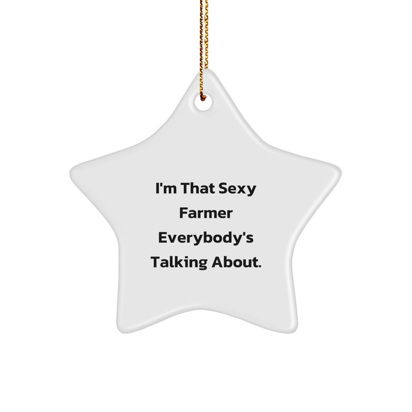 Sexy Farmer Star Ornament Gifts from Men for Christmas Unique Gifts - Image 1