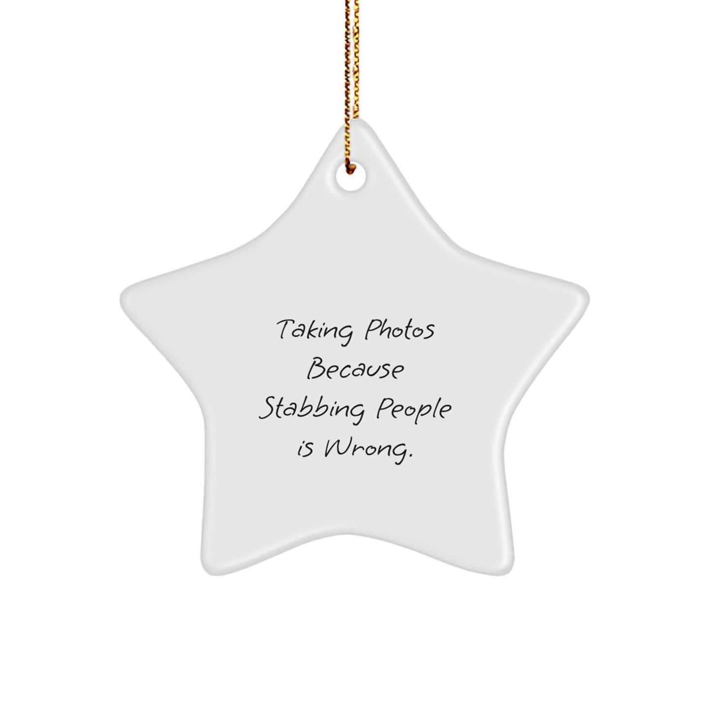 Funny Star Ornament Gifts from Mom for Taking Photos Enthusiasts, Christmas Unique Star Ornaments, Star Shaped Decorations - Image 1