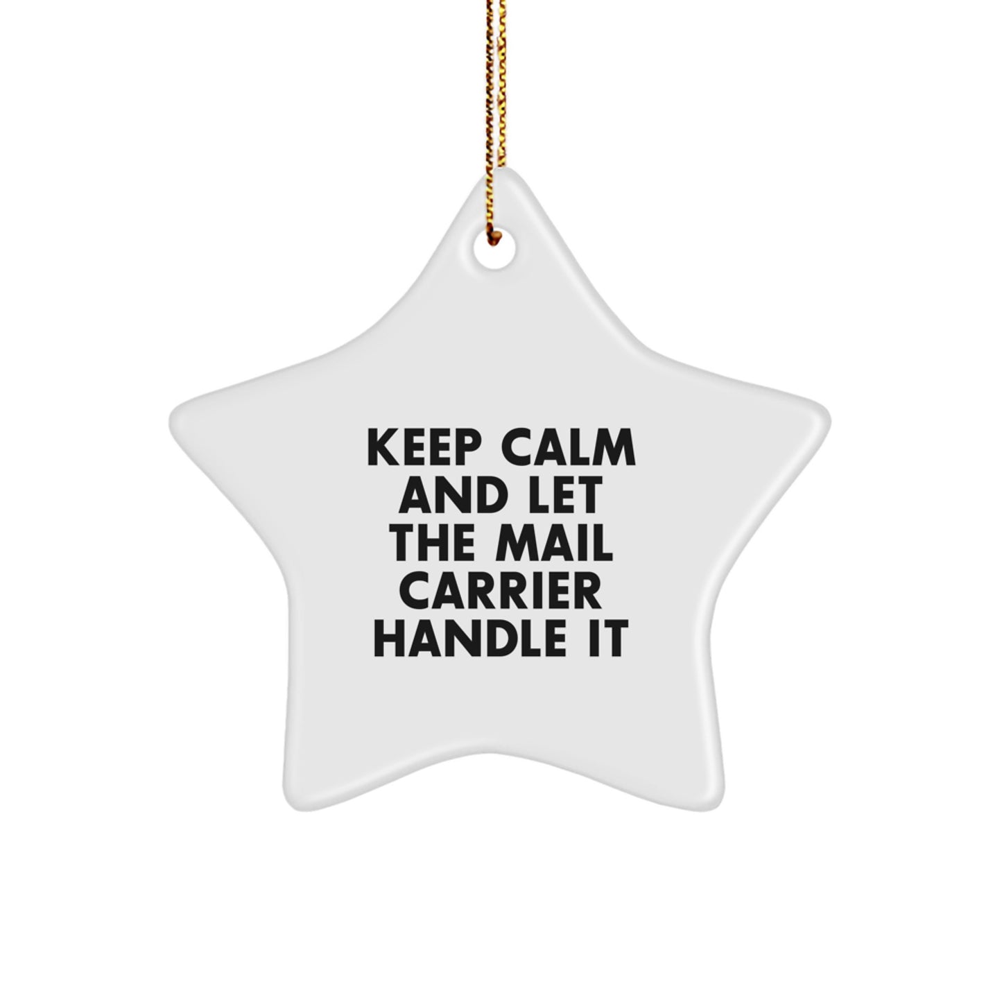 Funny Mail Carrier Christmas Decor Funny Star Ornament Gifts from Friends for Mail Carrier - Image 1