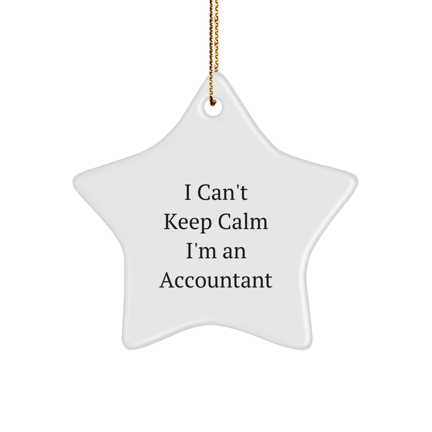 Funny Accountant Star Ornament Gifts from Friends, Family, Coworkers for Christmas Unique Gifts - Image 1