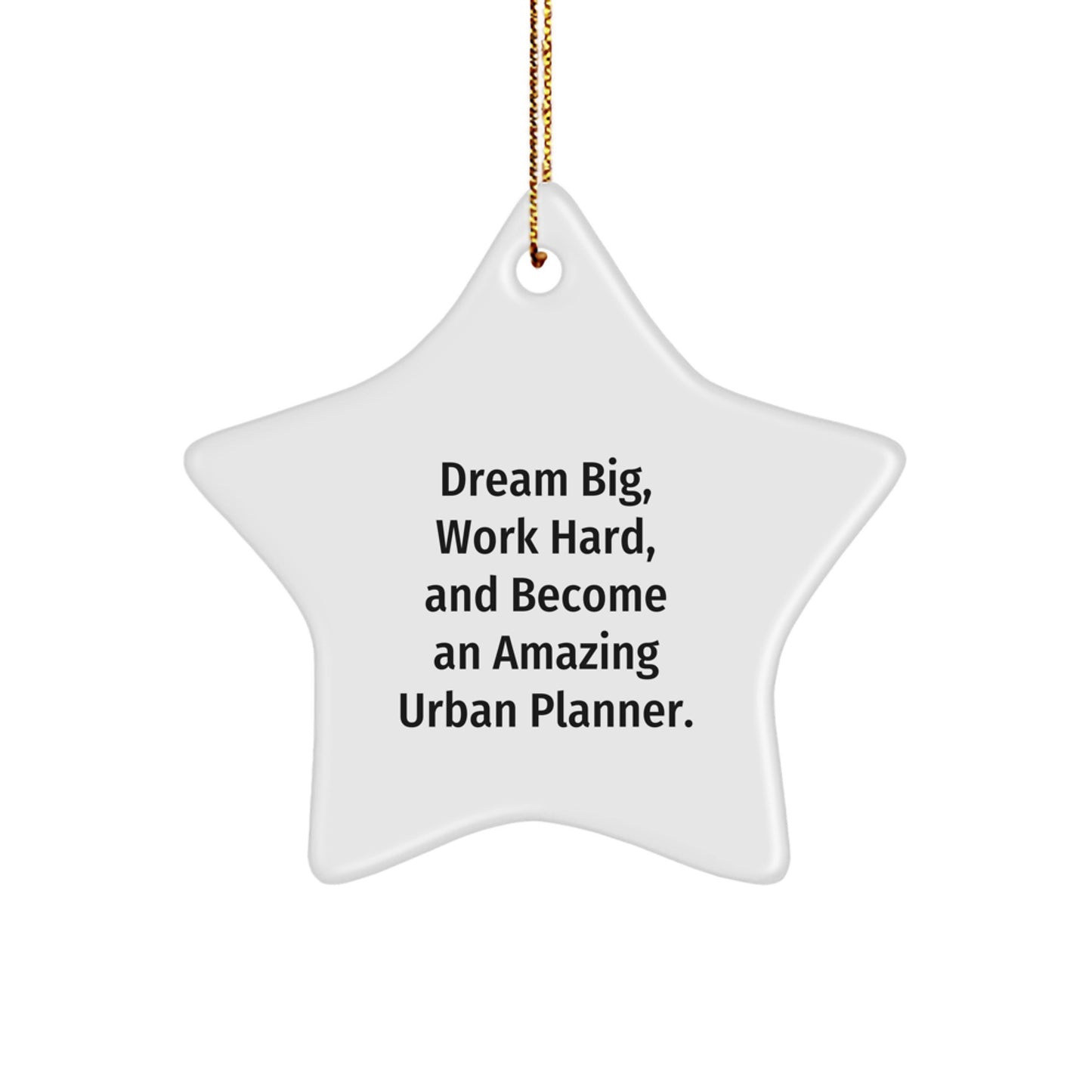 Inspirational Urban Planner Star Ornament Gifts from Friends and Family for Christmas Unique Decorations - Image 1