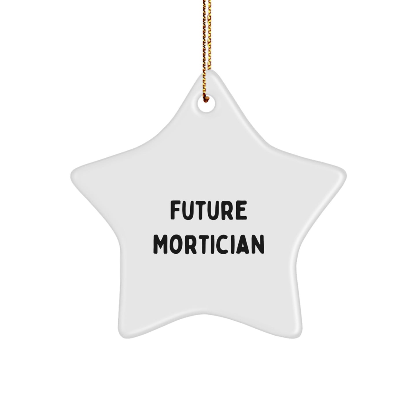 Funny Mortician Gifts from Friends, Star Ornament for Future Mortician, Christmas Unique Gifts - Image 1