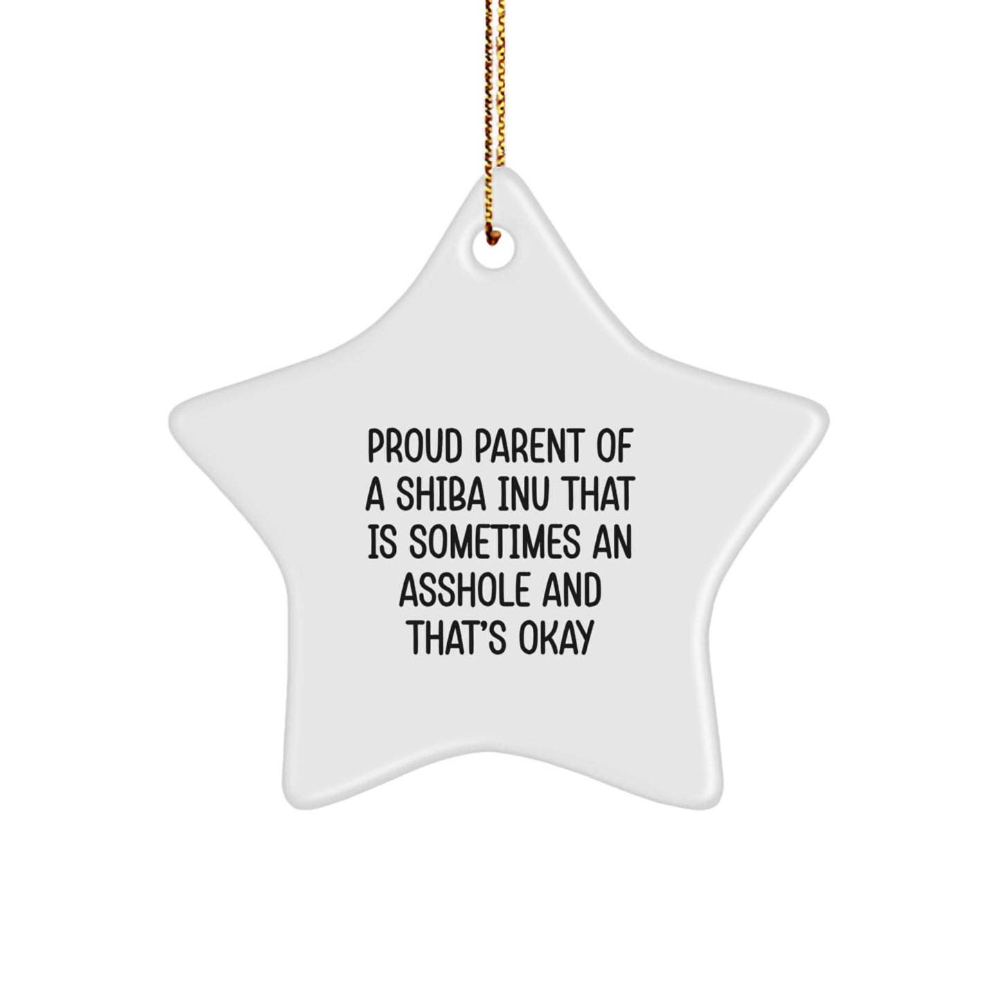 Funny Shiba Inu Dog Star Ornament Gifts from Men to Family for Christmas Unique Presents - Image 1