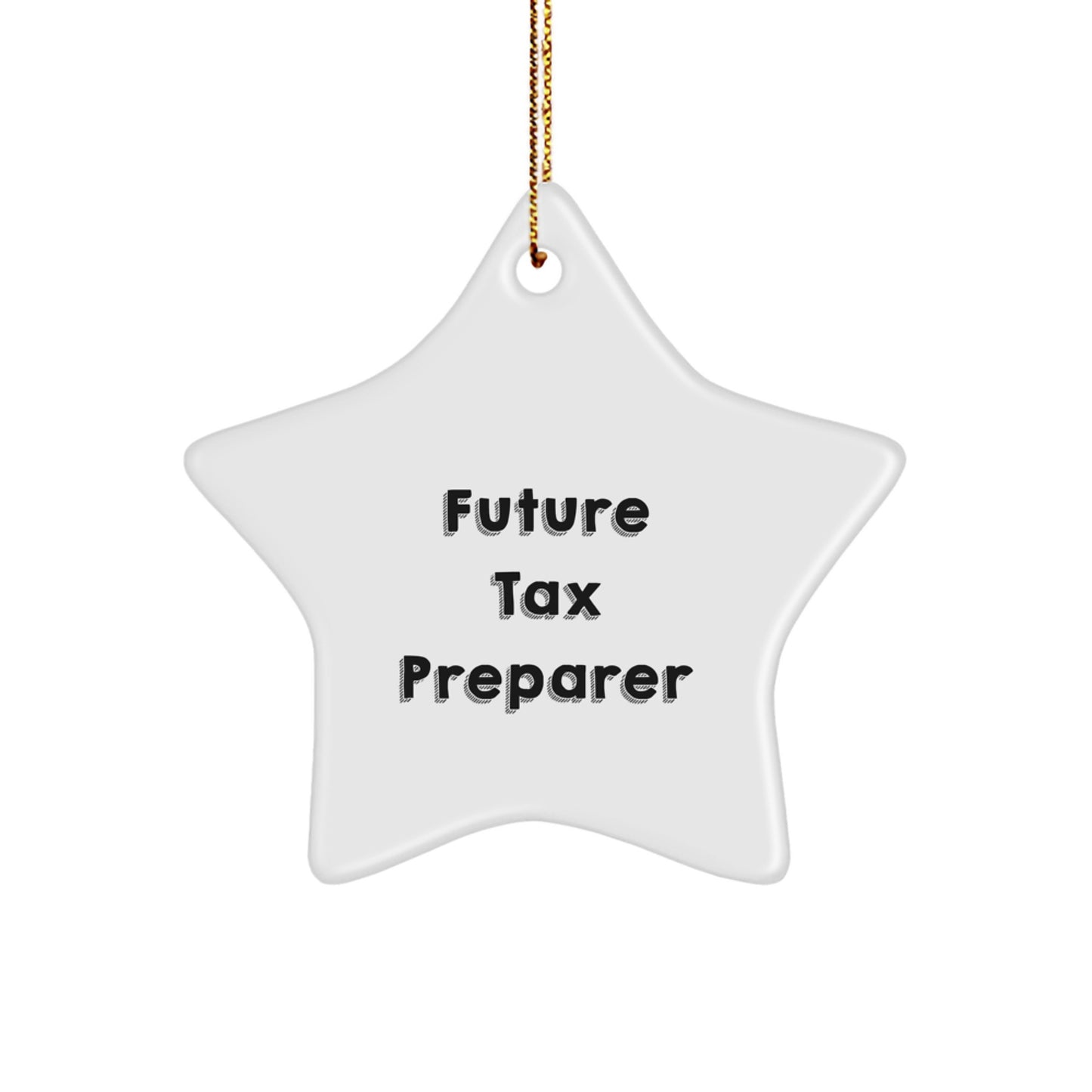 Funny Tax Preparer Gifts - 'You're a Star' Star Ornament for Future Tax Preparer, Gifts from Friends, Christmas Unique Gifts for Tax Preparer - Image 1