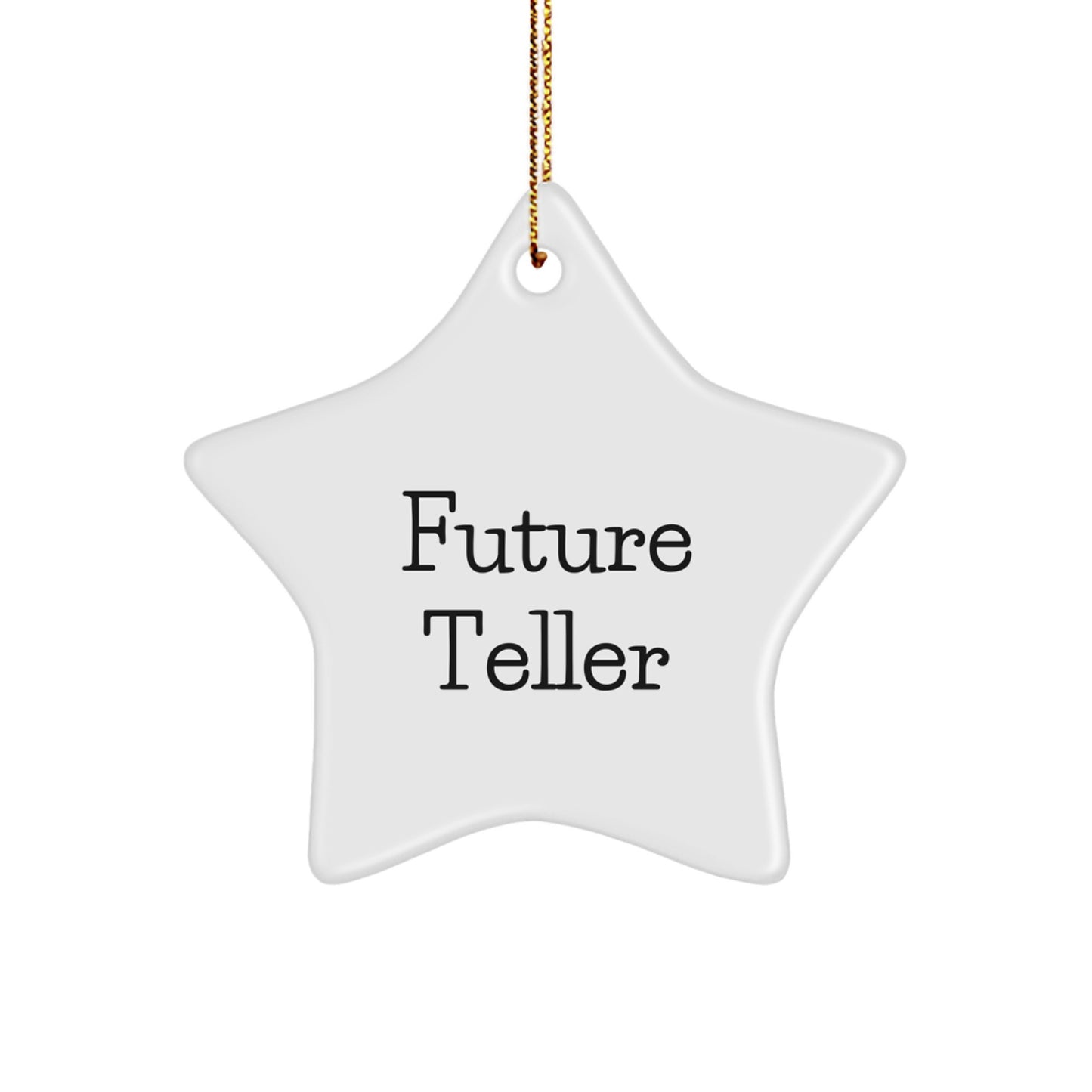 Funny Future Teller Star Ornament Gifts for Teller from Friends, Men, or Family - 'Life is a Mysterious Journey' Quote, Christmas Unique Gifts - Image 1