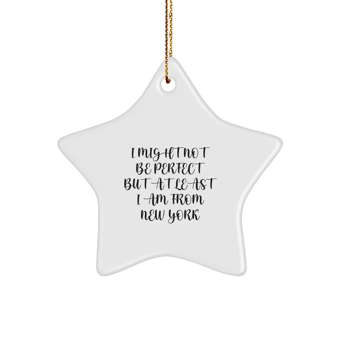 Funny New York Star Ornament Gifts from Friends and Family for Christmas - Image 1
