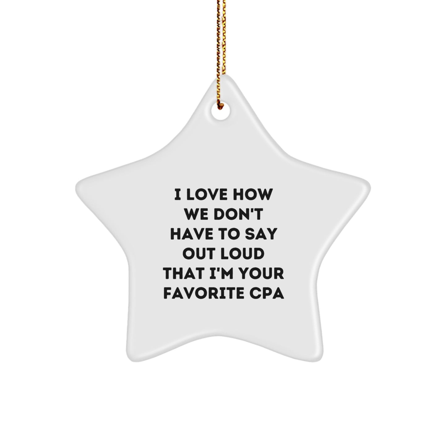 Funny CPA Gifts for Men Funny Star Ornament Gifts from Family - Image 1