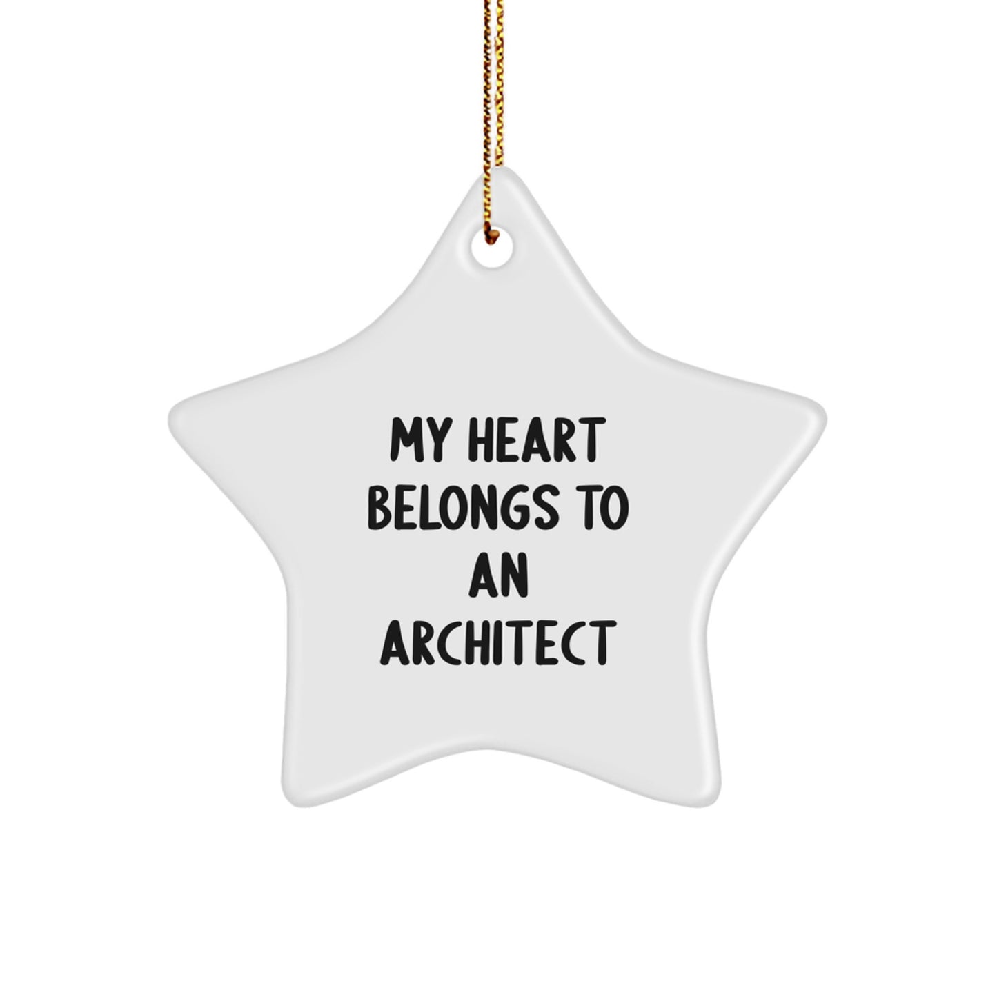 Funny Architect Star Ornament Gifts from Friends for Men Women Coworkers Family on Christmas Unique Unique Gift Ideas - Image 1