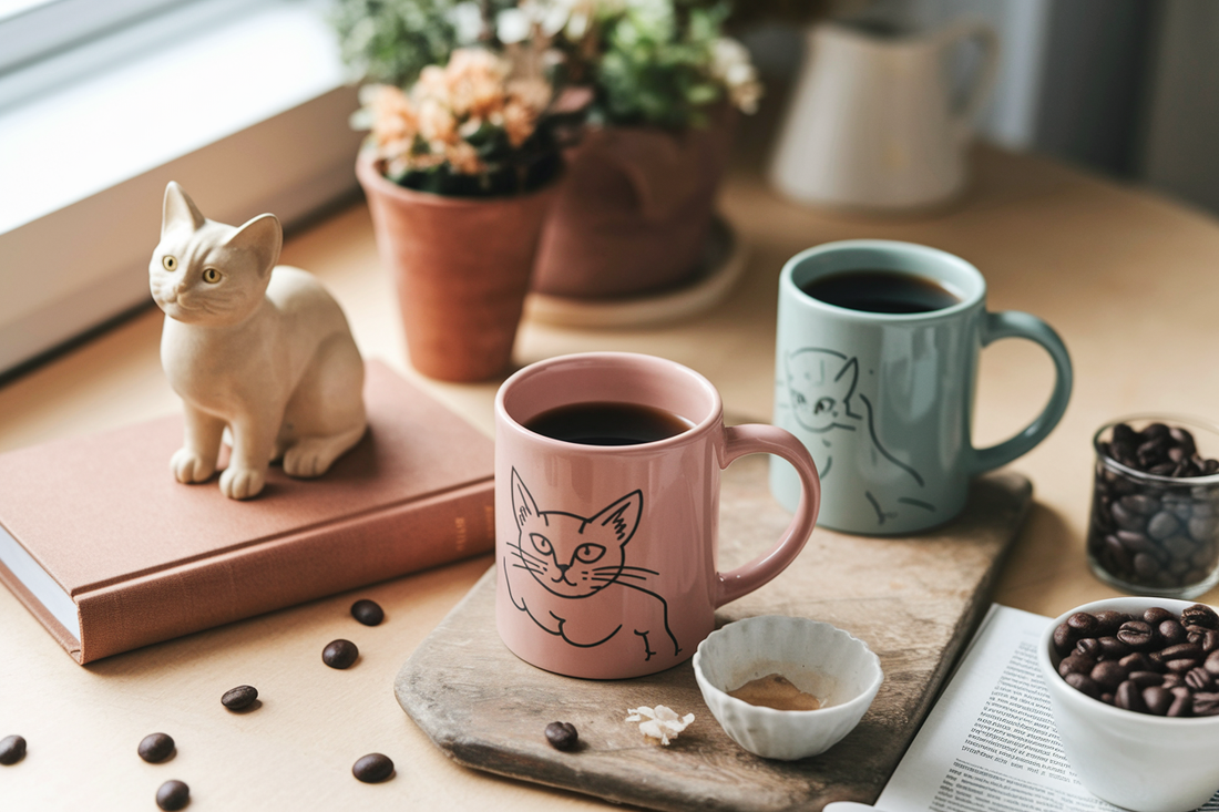 Cover image for 4 Thoughtful Abyssinian Cat Coffee Mugs