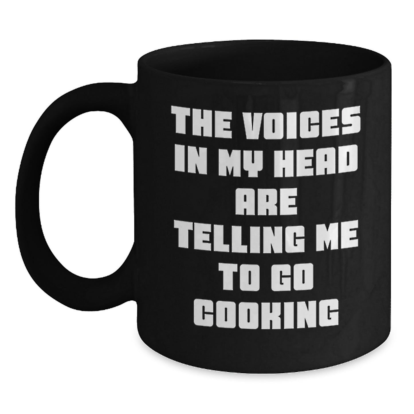 Funny Cooking Quotes Black Coffee Mugs Gifts for Him from Men, Perfect for Cooking Enthusiasts, Black Ceramic Mug 11oz or 15oz for Christmas Unique Gifts - Main