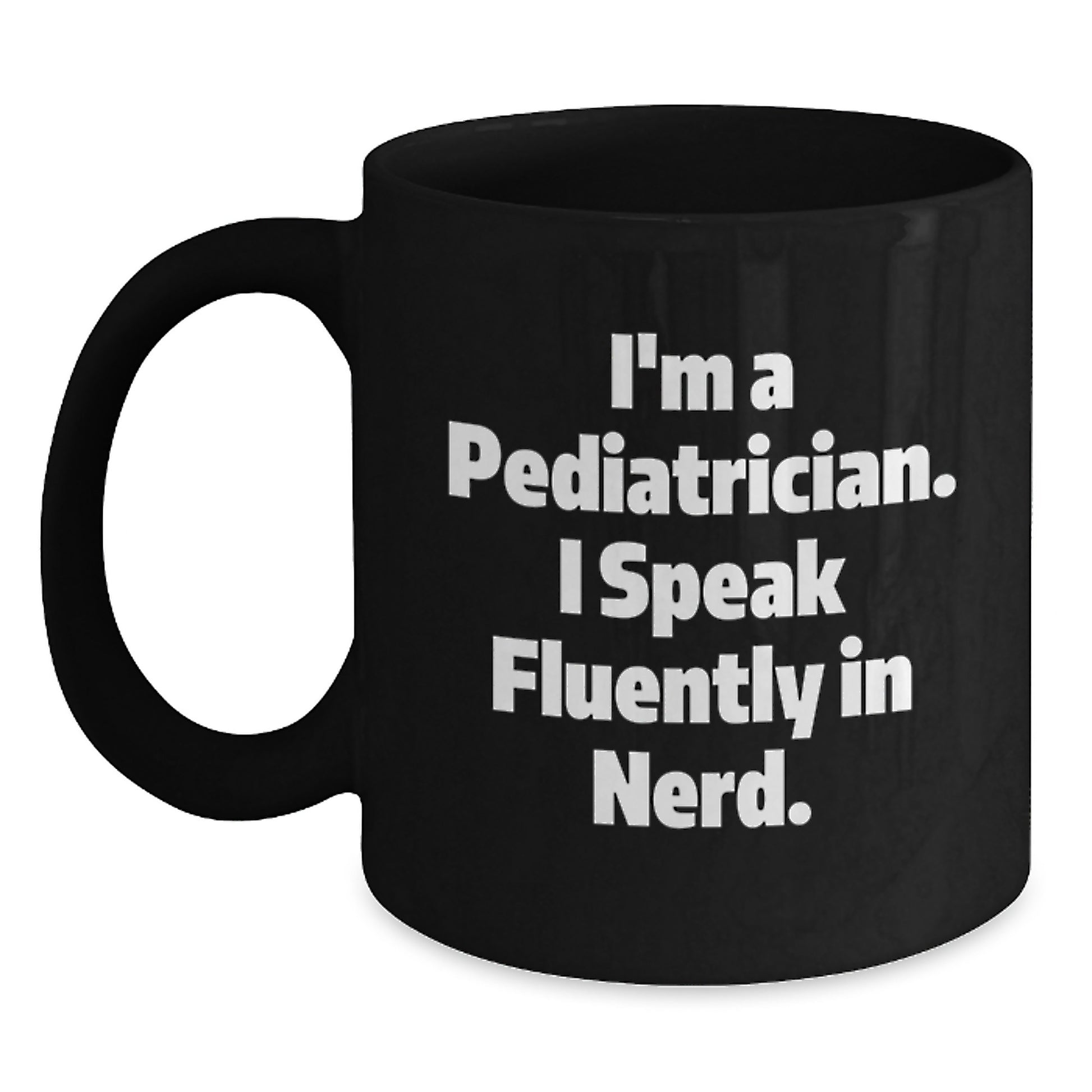 Funny Pediatrician Black Coffee Mug Gifts from Friends for Christmas Unique - Main