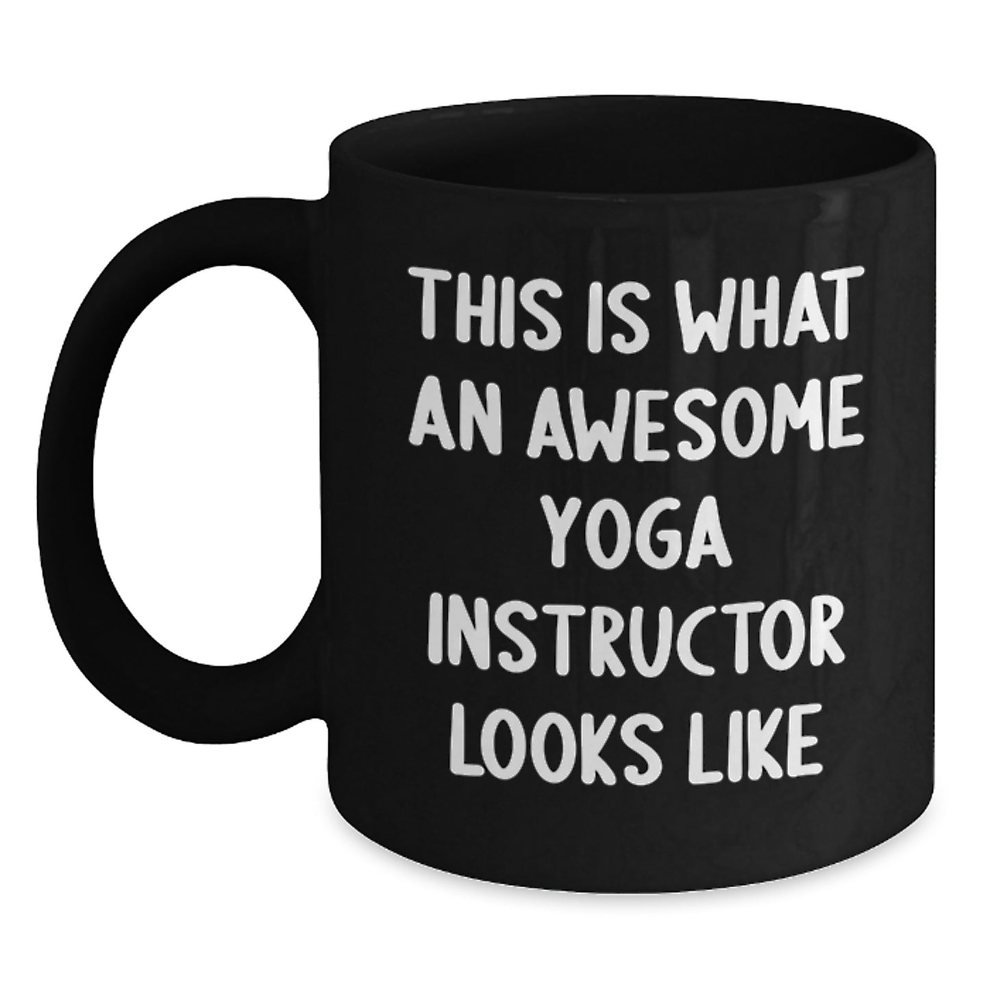 Funny Yoga Instructor Quotes Black Coffee Mugs Gifts from Friends for Christmas Unique - Main