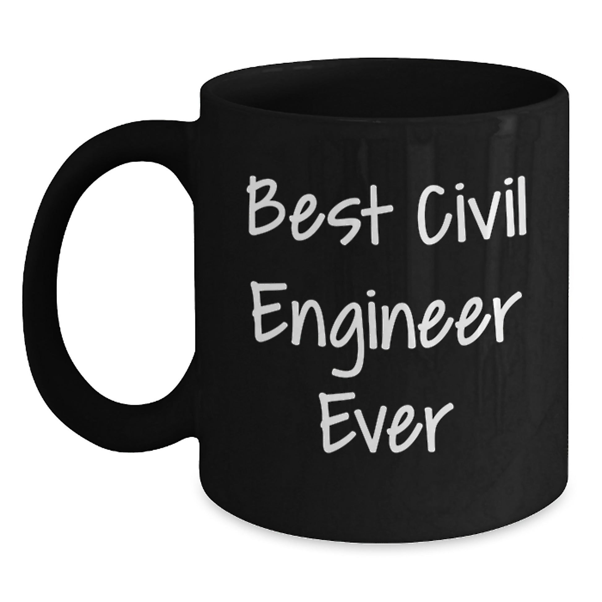 Funny Civil Engineer Gifts for Men - Best Civil Engineer Ever, Black Coffee Mug, Unique Christmas Memorable Presents from Dad - Main