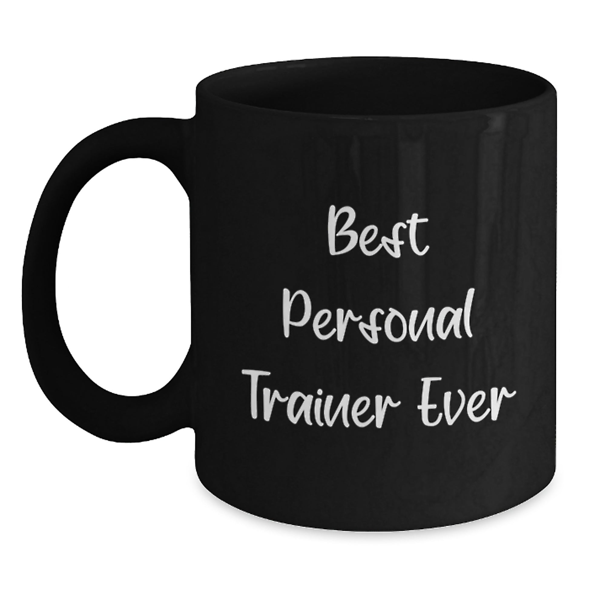 Funny Personal Trainer Gifts for Men, Black Coffee Mug with Best Personal Trainer Ever Quote, Christmas Unique Gift from Friends - Main