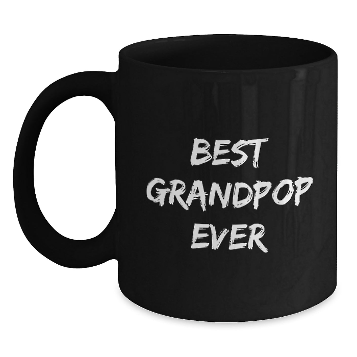 Funny Grandpop Gifts from Men for Him - Best Grandpop Ever Black Coffee Mug, Unique Christmas Ideas - Main