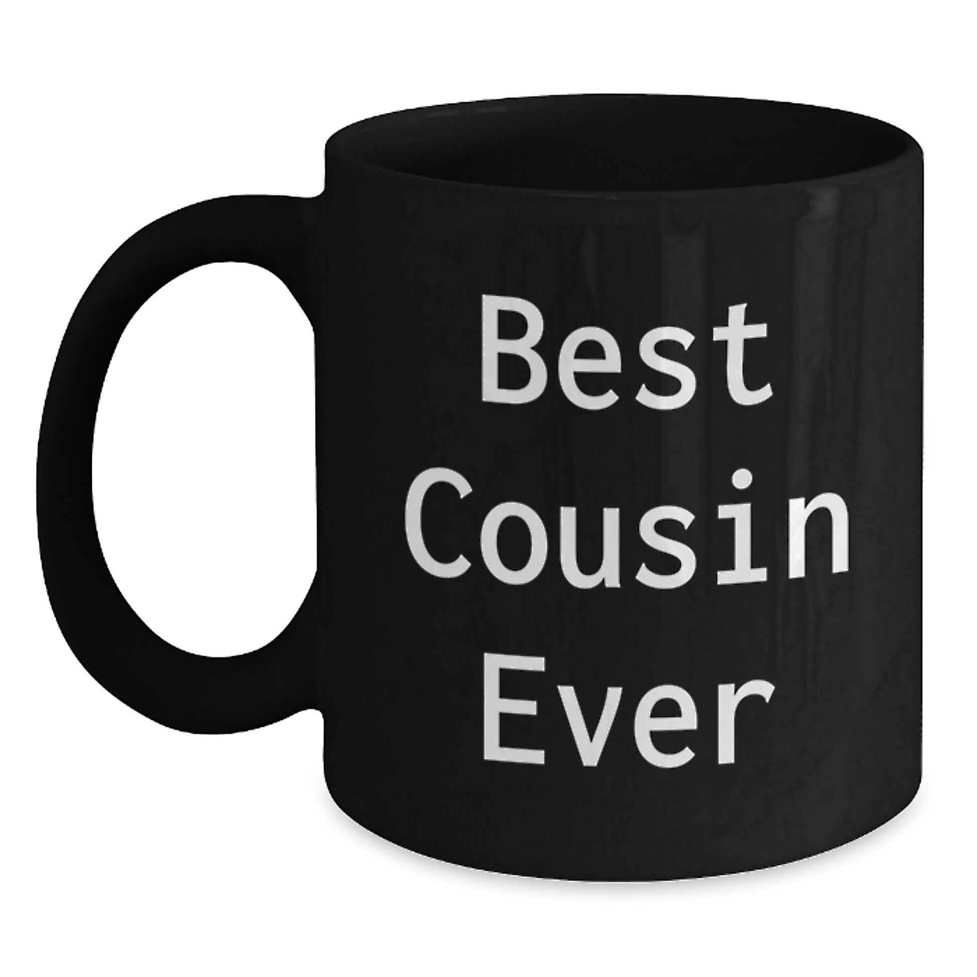 Funny Cousin Gifts from Men, Unique Black Coffee Mugs for Best Cousin Ever, Graduation Unique Gifts - Main