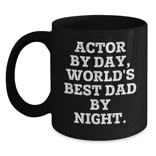 Funny Actor Gifts from Men to Women, Black Coffee Mugs for Actor, Christmas Unique Gifts for Actor - Main