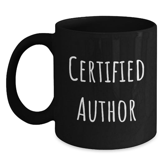 Funny Quotes by Famous Authors, Gifts from Friends to Authors, Christmas Unique Mugs, Black Coffee Mug, 'You Can't Buy Happiness But You Can Buy Coffee' - Main