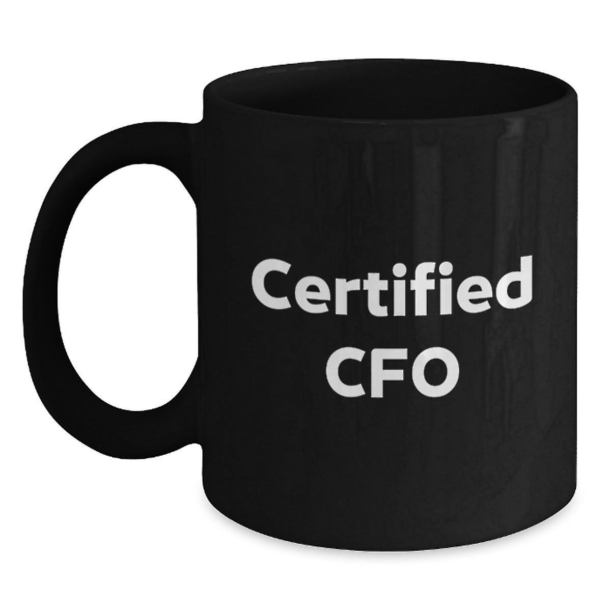 Funny Quotes Gifts from Friends and Family for CFO, Black Coffee Mug with Inspirational Sayings, Christmas Unique - Main