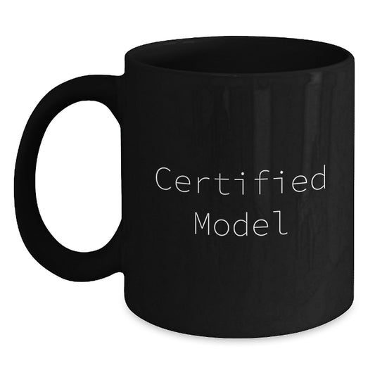 Funny Model Gifts for Graduation, Black Coffee Mug with Inspirational Quote, 'Best Wishes' from Friends, 11oz or 15oz, Microwave and Dishwasher Safe - Main