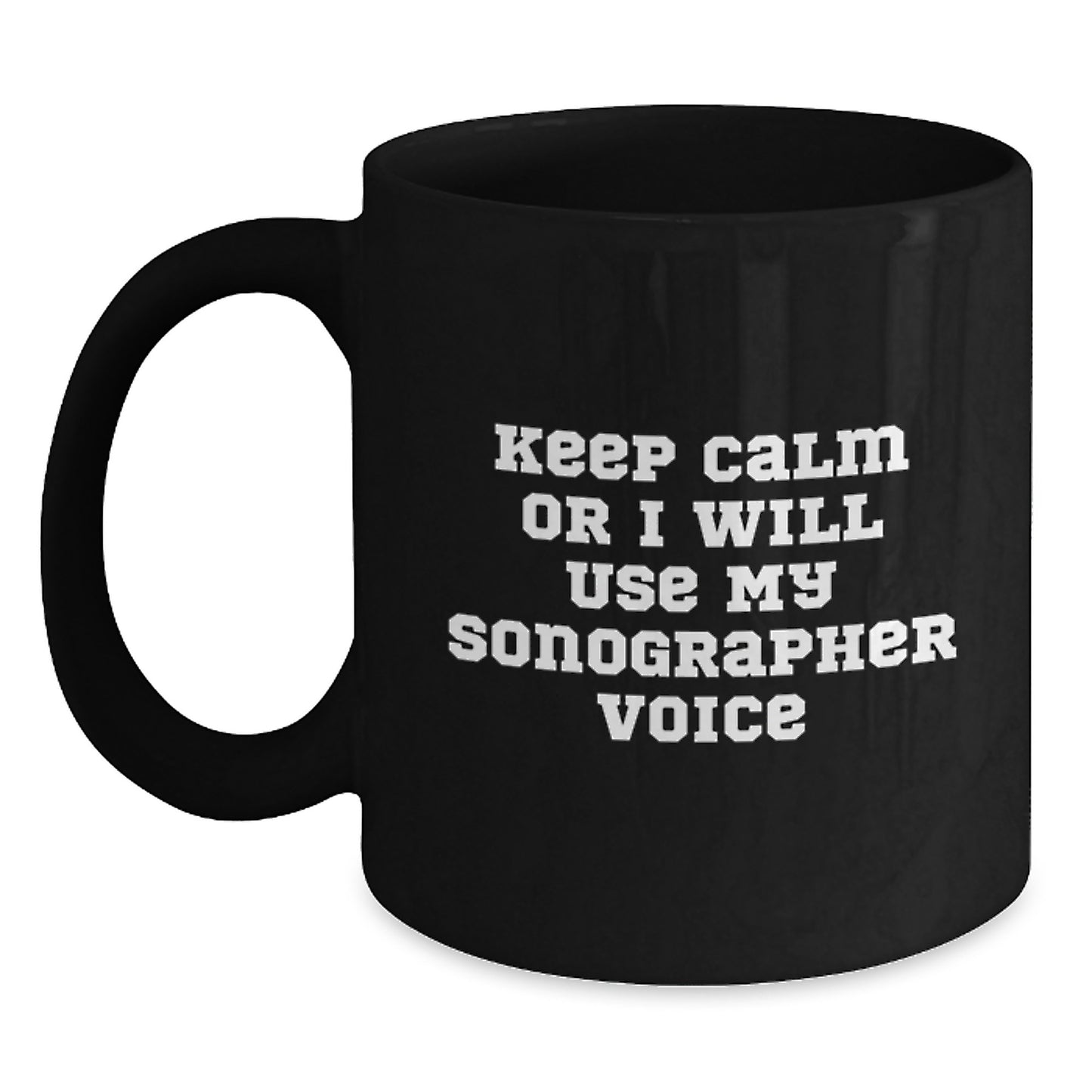 Funny Sonographer Gifts for Him, Black Coffee Mug, Dad's Unique Father's Day Unique Gifts - Main