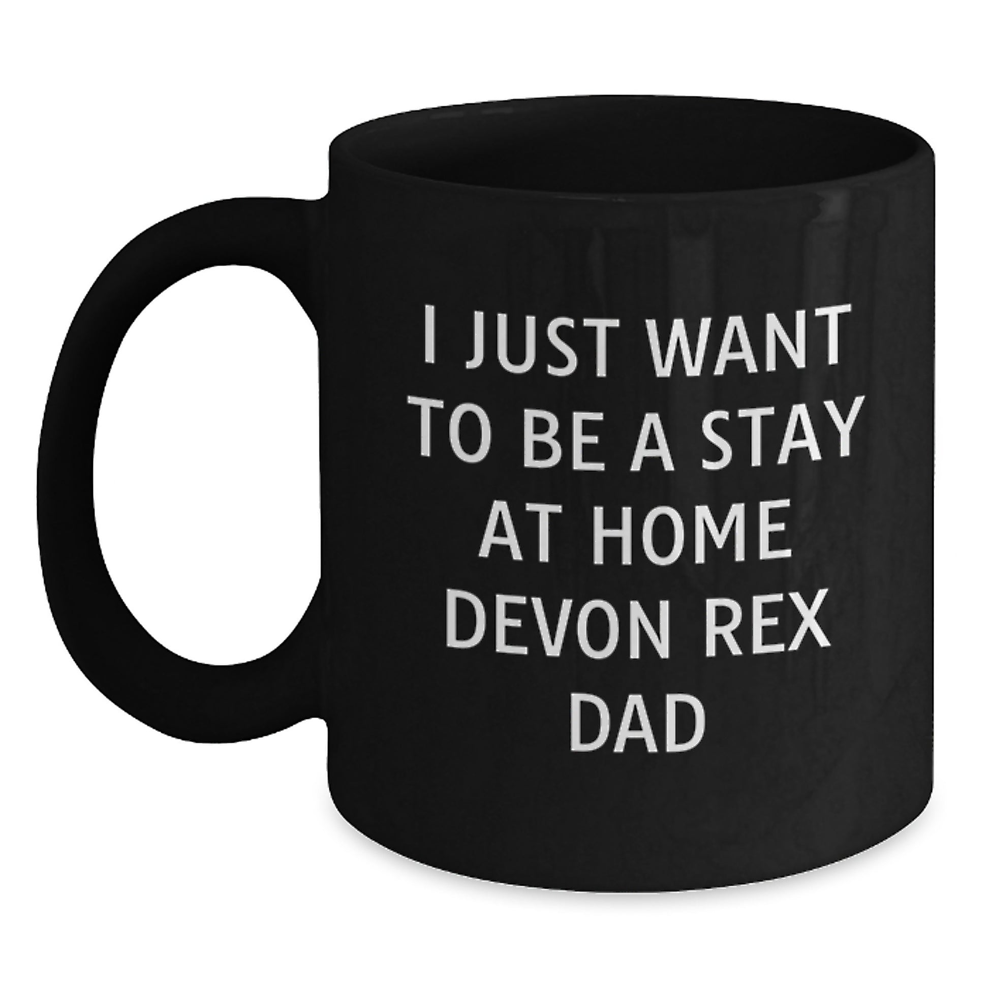 Funny Devon Rex Cat Gifts for Him, Gifts from Dad to Stay at Home Cat Dad for Christmas Unique - Main