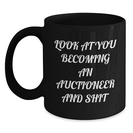 Auctioneer Funny Coffee Mug, Gifts from Family to Auctioneer, Unique Mother's Day Unique Gifts, Ceramic Mug for Auctioneer - Main