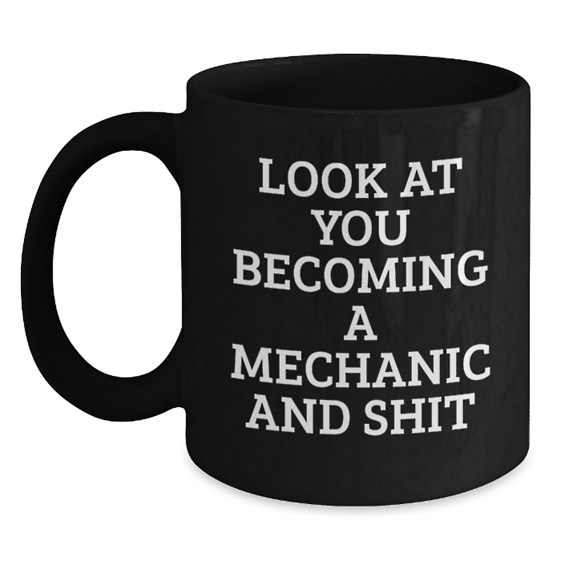 Funny Mechanic Gifts for Guys Funny Black Coffee Mugs from Friends, Unique Mechanic Graduation Gifts for Men - Main