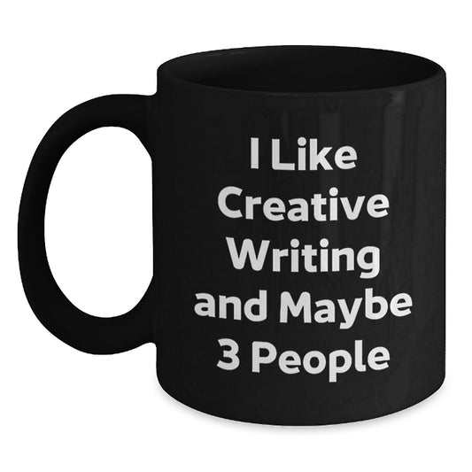 Creative Writing Inspiration Funny Quote Black Coffee Mug Gifts for Graduation from Friends - Main