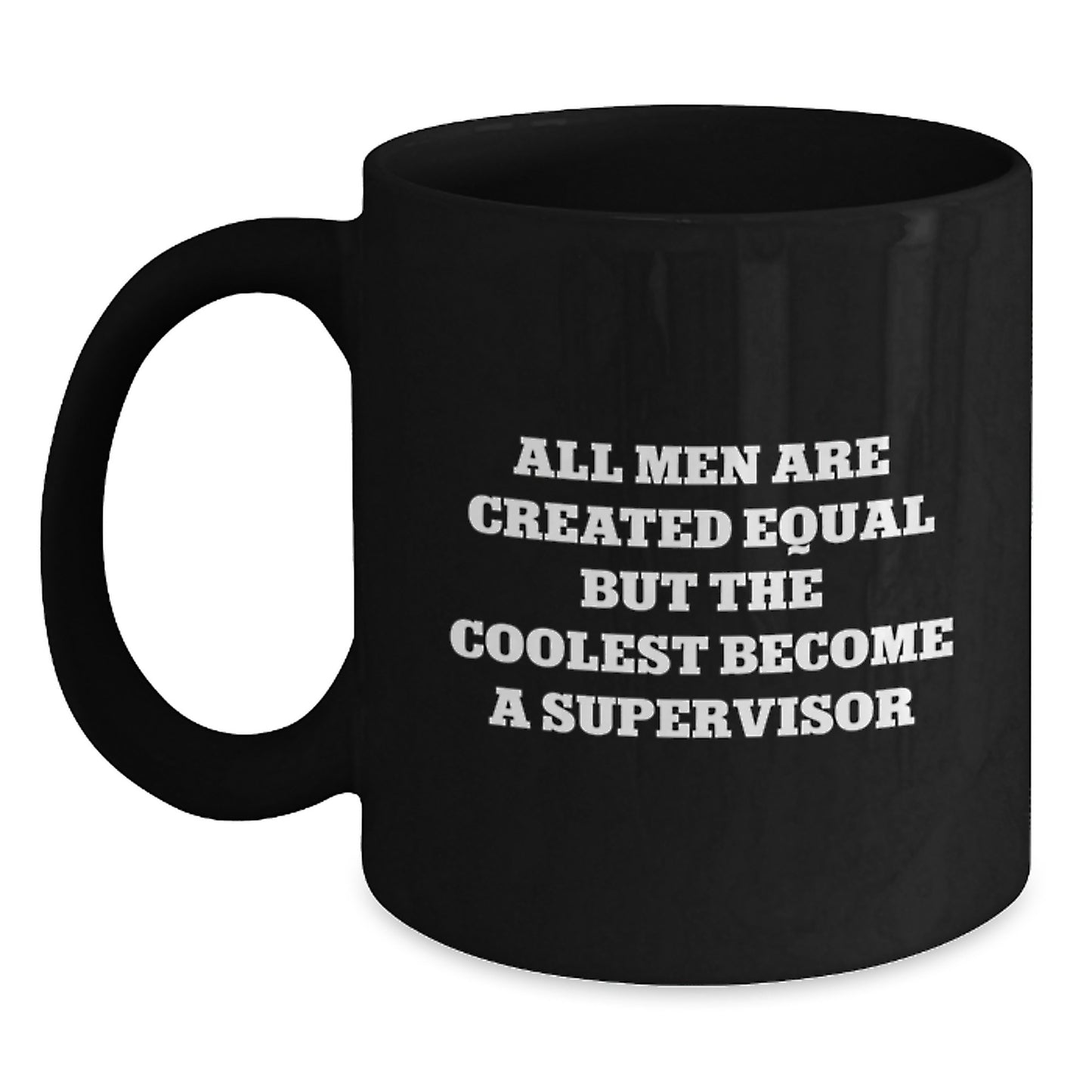 Funny Supervisor Gifts from Friends - Black Coffee Mug for Men Father's Day Unique Gifts - Main